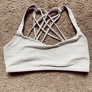 Lulu lemon white sports bra